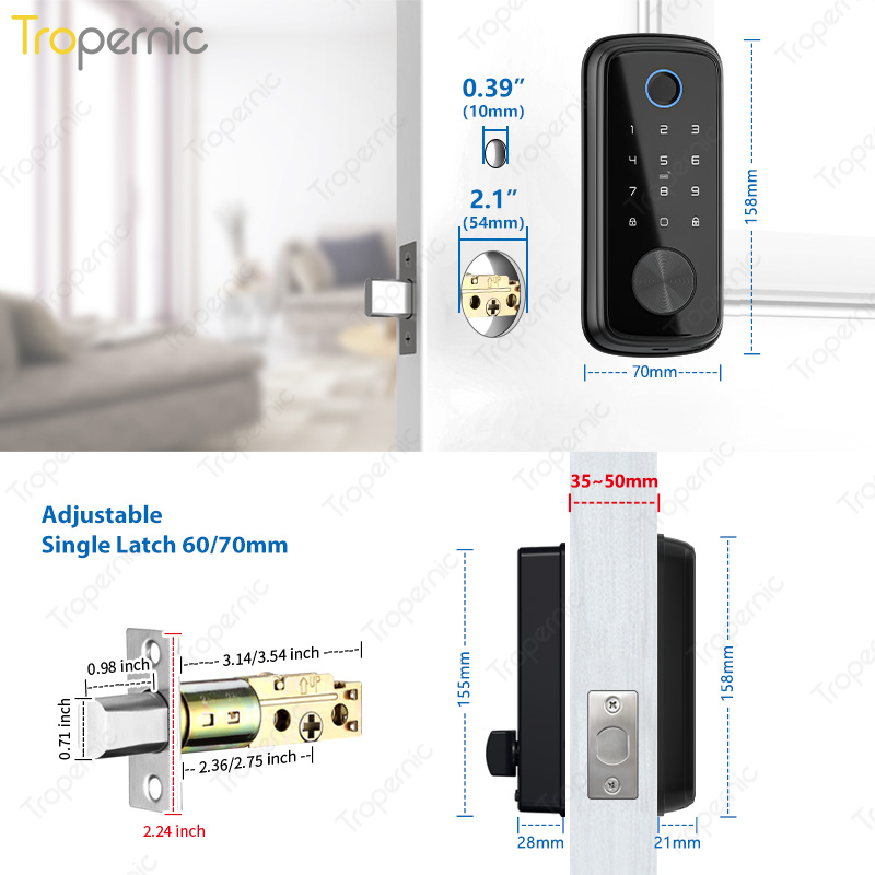 Tuya Zigbee Door Deadbolt Lock - огляд і ціна Smart Home Door Lock