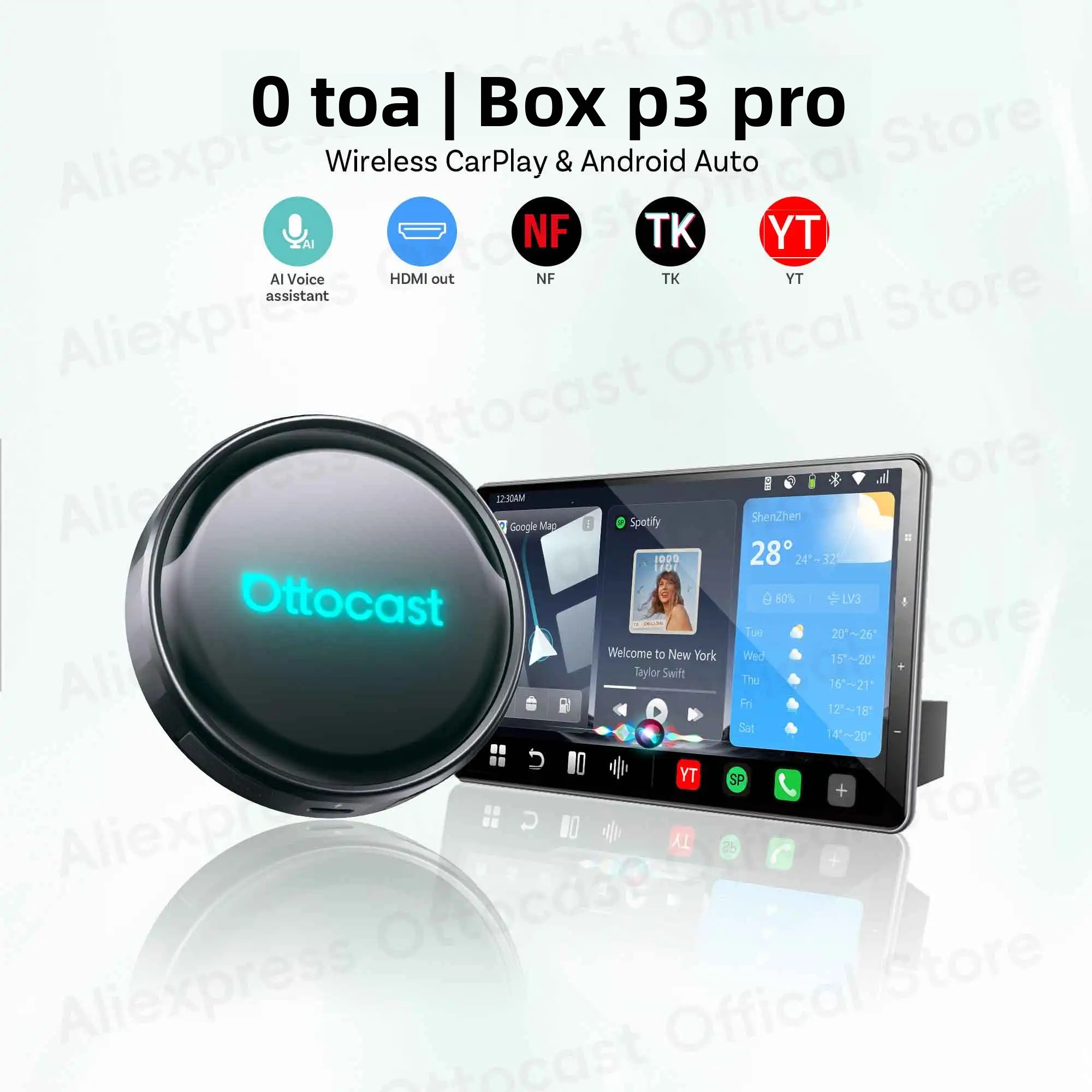OTTOCAST P3 PRO AI Box Android - огляд і ціна Smart Home Tv