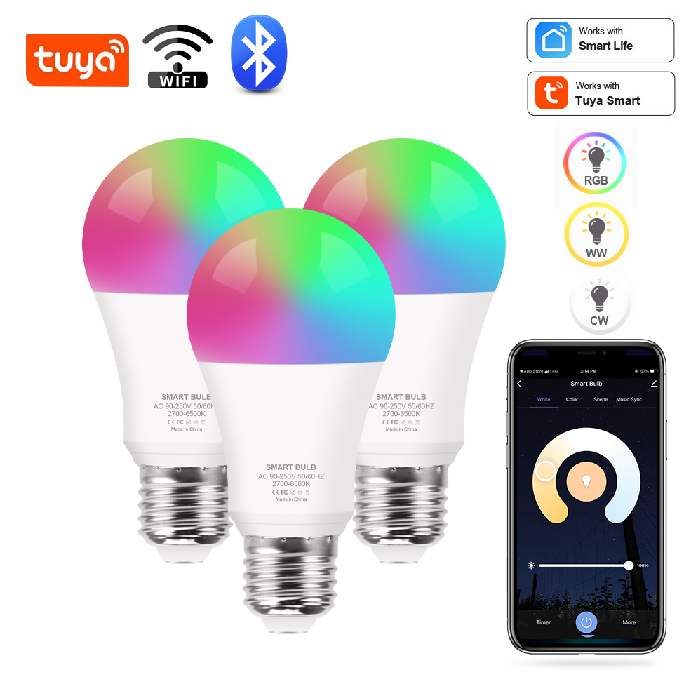 Tuya Wifi/Bluetooth Smart Bulb - огляд і ціна Alexa Compatible Bulb