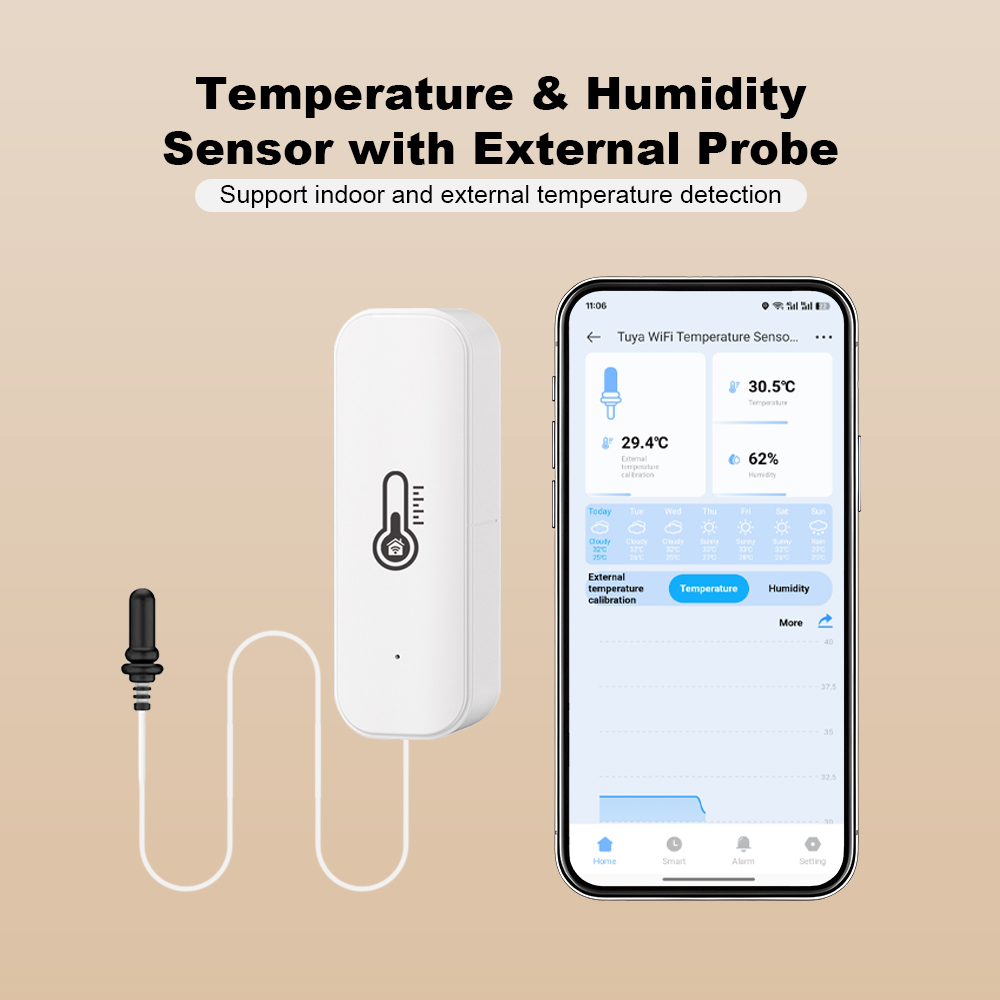 2026 New Tuya WiFi Humidity Te - огляд і ціна Smart Home Web