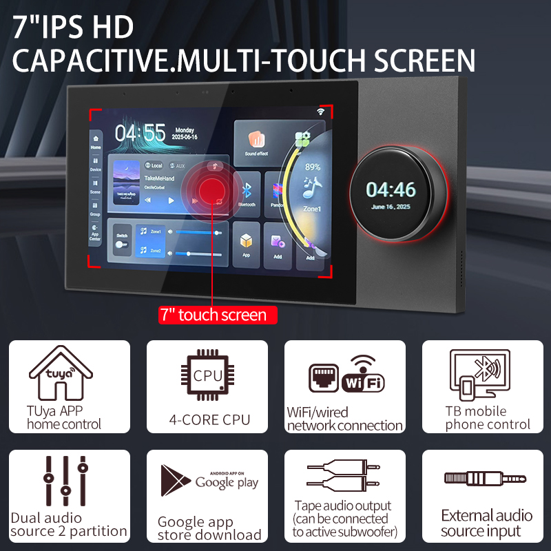 Smart home background music Ho - огляд і ціна Smart Home Touchscreen Control Panel