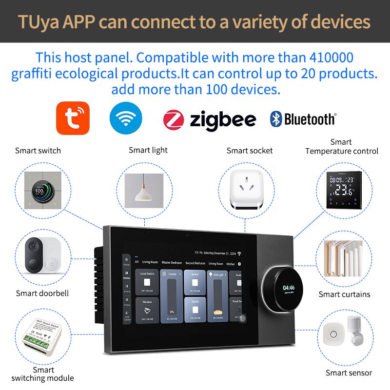 Smart home background music Ho - огляд і ціна Smart Home Touchscreen Control Panel
