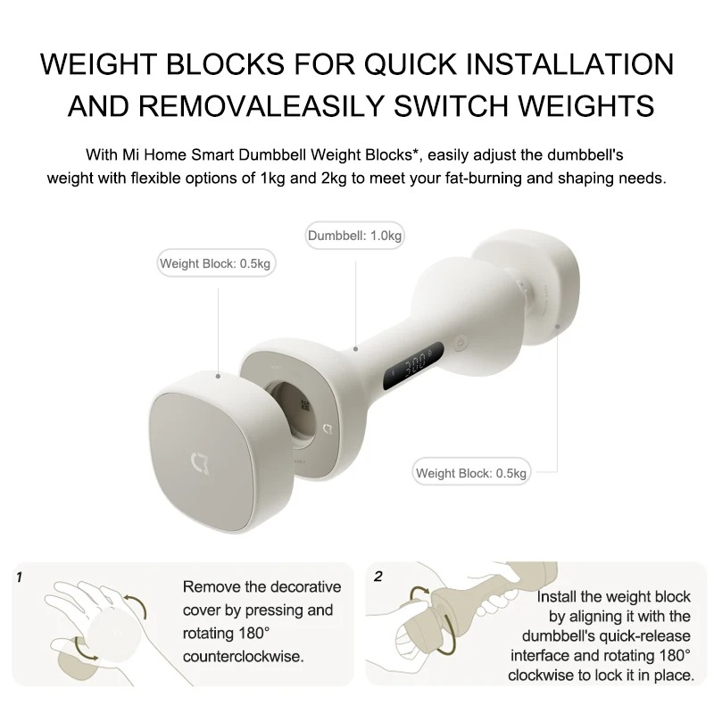 New MIJIA Smart Dumbbells Men  - огляд і ціна Smart Home Wellness